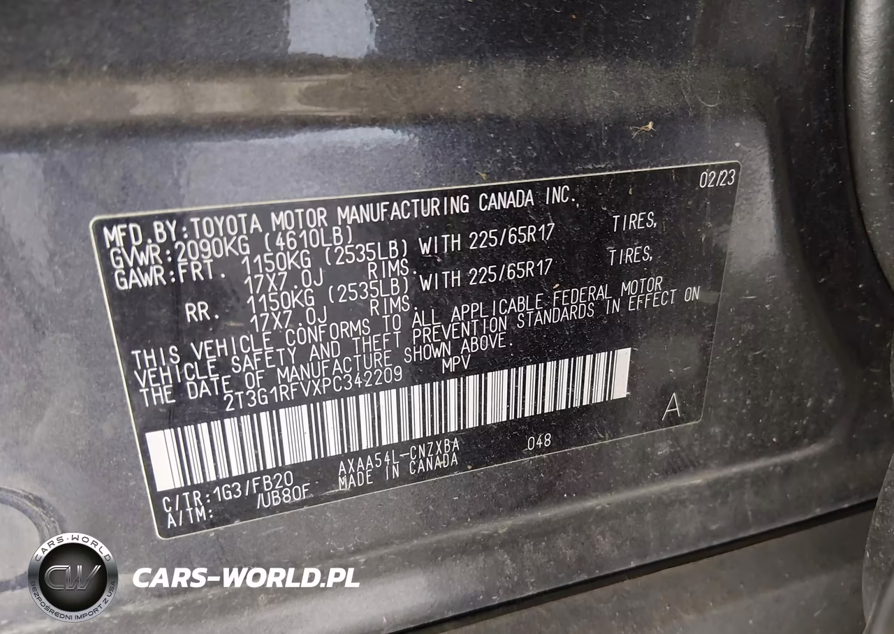 2023 Toyota Rav4 Le VIN:2T3G1RFVXPC342209 - 9