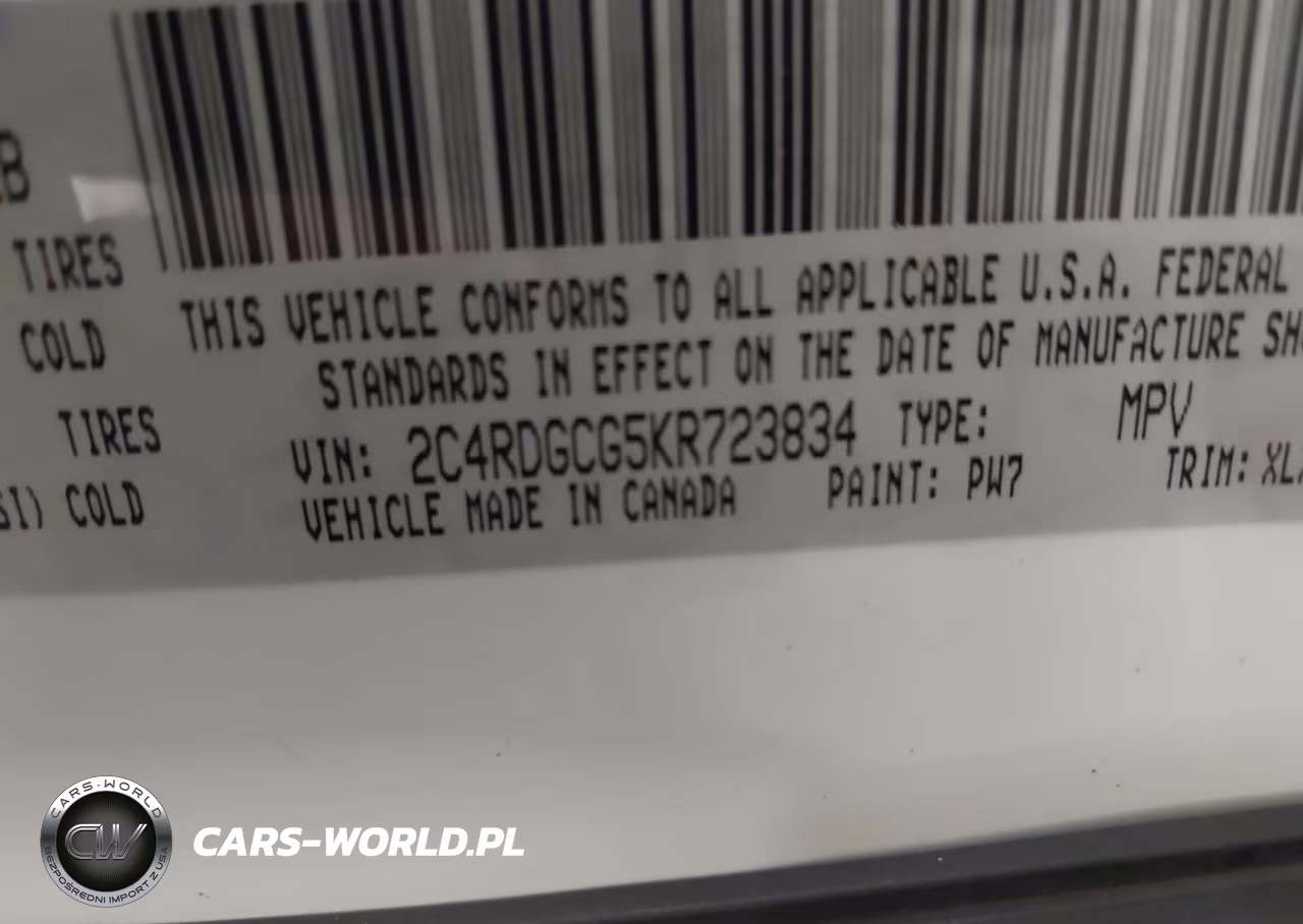 2019 Dodge Grand Caravan Sxt VIN:2C4RDGCG5KR723834 - 9