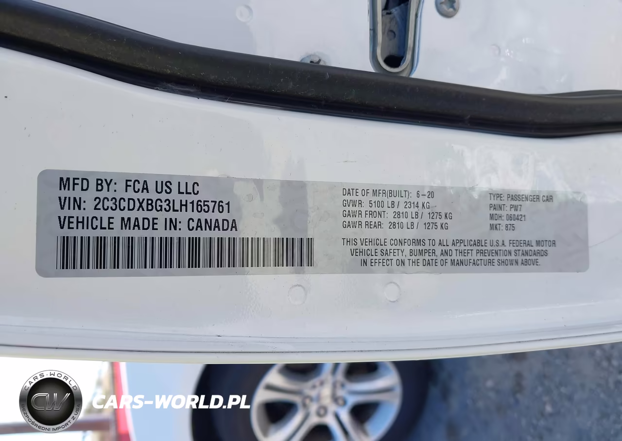 2020 Dodge Charger Sxt Rwd VIN:2C3CDXBG3LH165761 - 9
