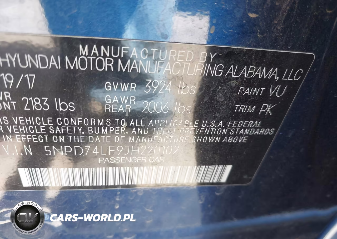 2018 Hyundai Elantra Se VIN:5NPD74LF9JH220102 - 9