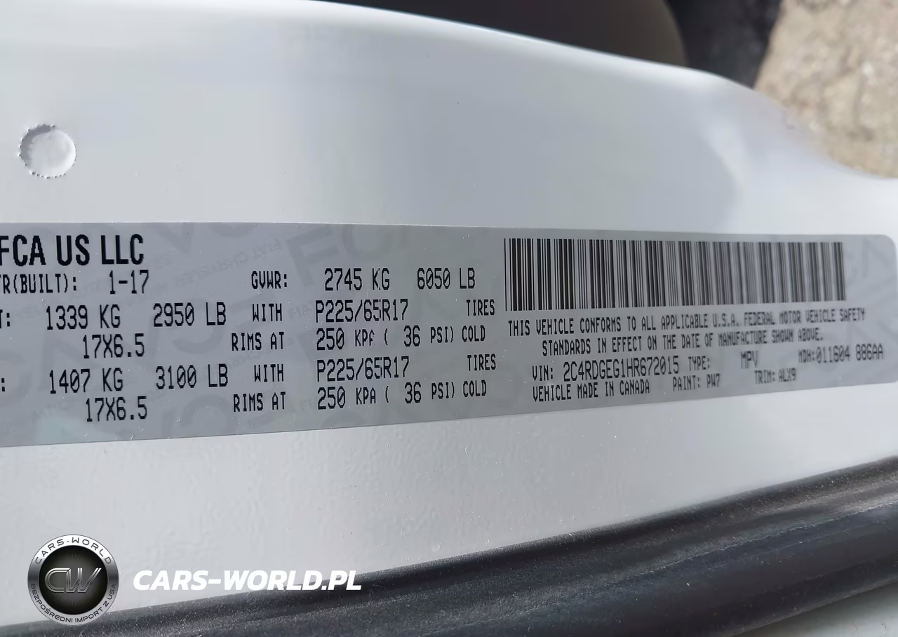 2017 Dodge Grand Caravan Gt VIN:2C4RDGEG1HR672015 - 9