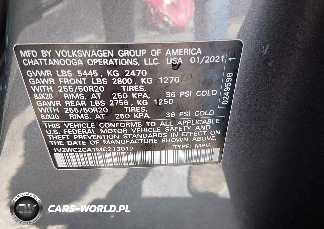 2021 Volkswagen Atlas Cross Sport 2.0T Se W-Technology VIN:1V2WC2CA1MC213012 - 9