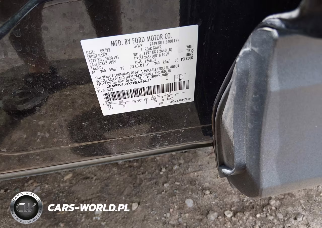 2022 Ford Edge Sel VIN:2FMPK4J9XNBA89641 - 9