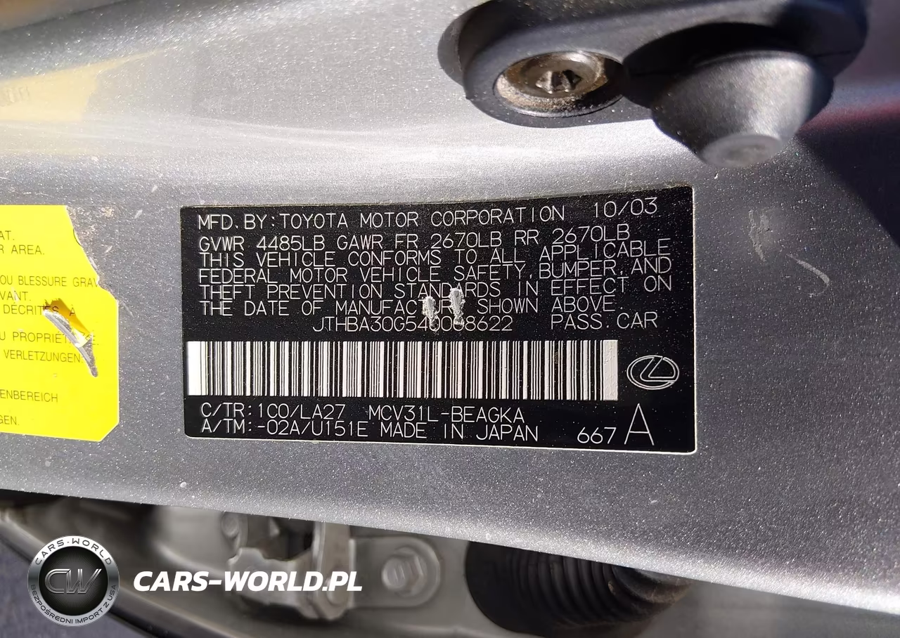 2004 Lexus Es 330 VIN:JTHBA30G540008622 - 9