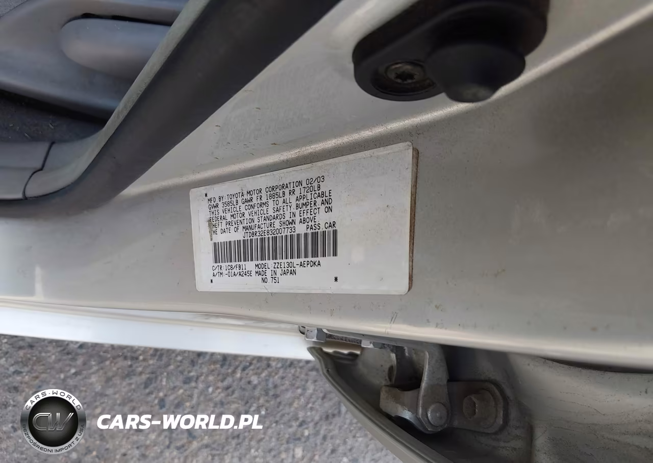 2003 Toyota Corolla Ce VIN:JTDBR32E832007733 - 9
