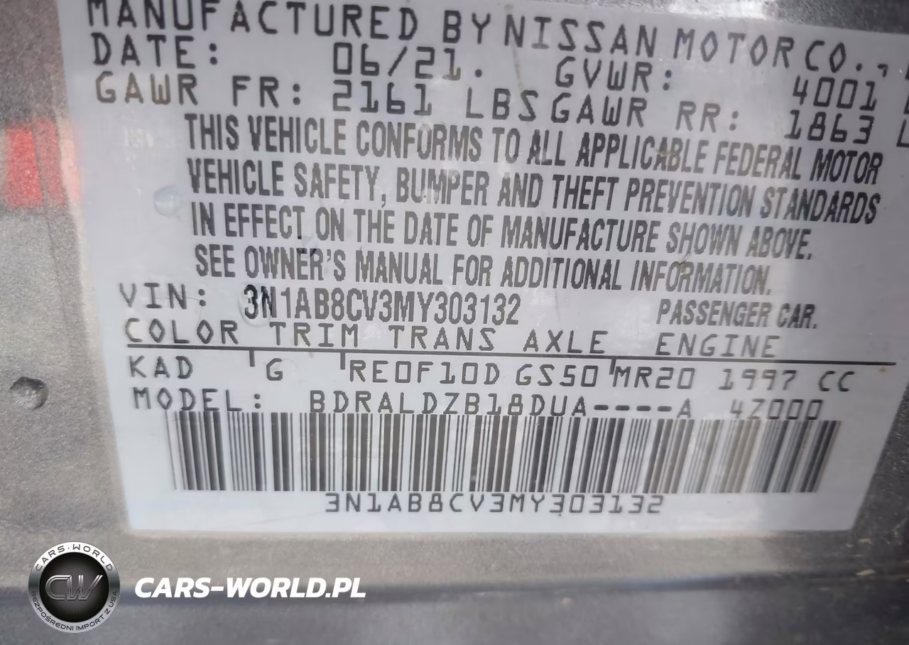 2021 Nissan Sentra Sv Xtronic Cvt VIN:3N1AB8CV3MY303132 - 9