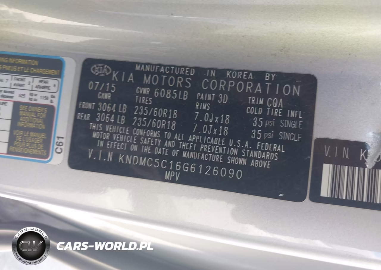 2016 Kia Sedona Sx VIN:KNDMC5C16G6126090 - 9