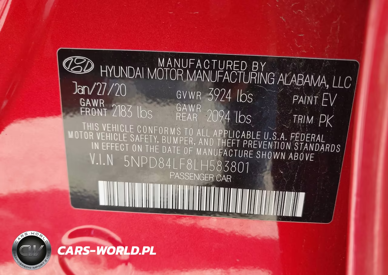 2020 Hyundai Elantra Sel VIN:5NPD84LF8LH583801 - 9