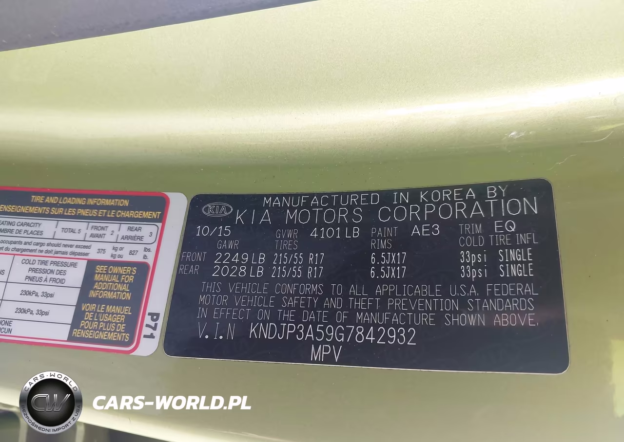 2016 Kia Soul + VIN:KNDJP3A59G7842932 - 9