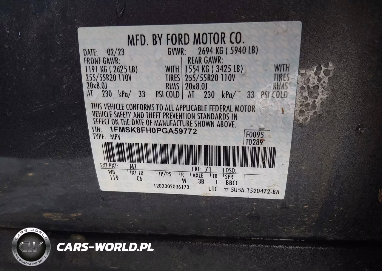 2023 Ford Explorer Limited VIN:1FMSK8FH0PGA59772 - 9