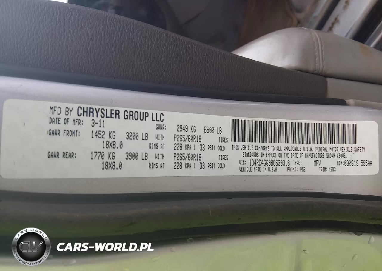 2011 Dodge Durango Crew VIN:1D4RD4GG9BC630318 - 9