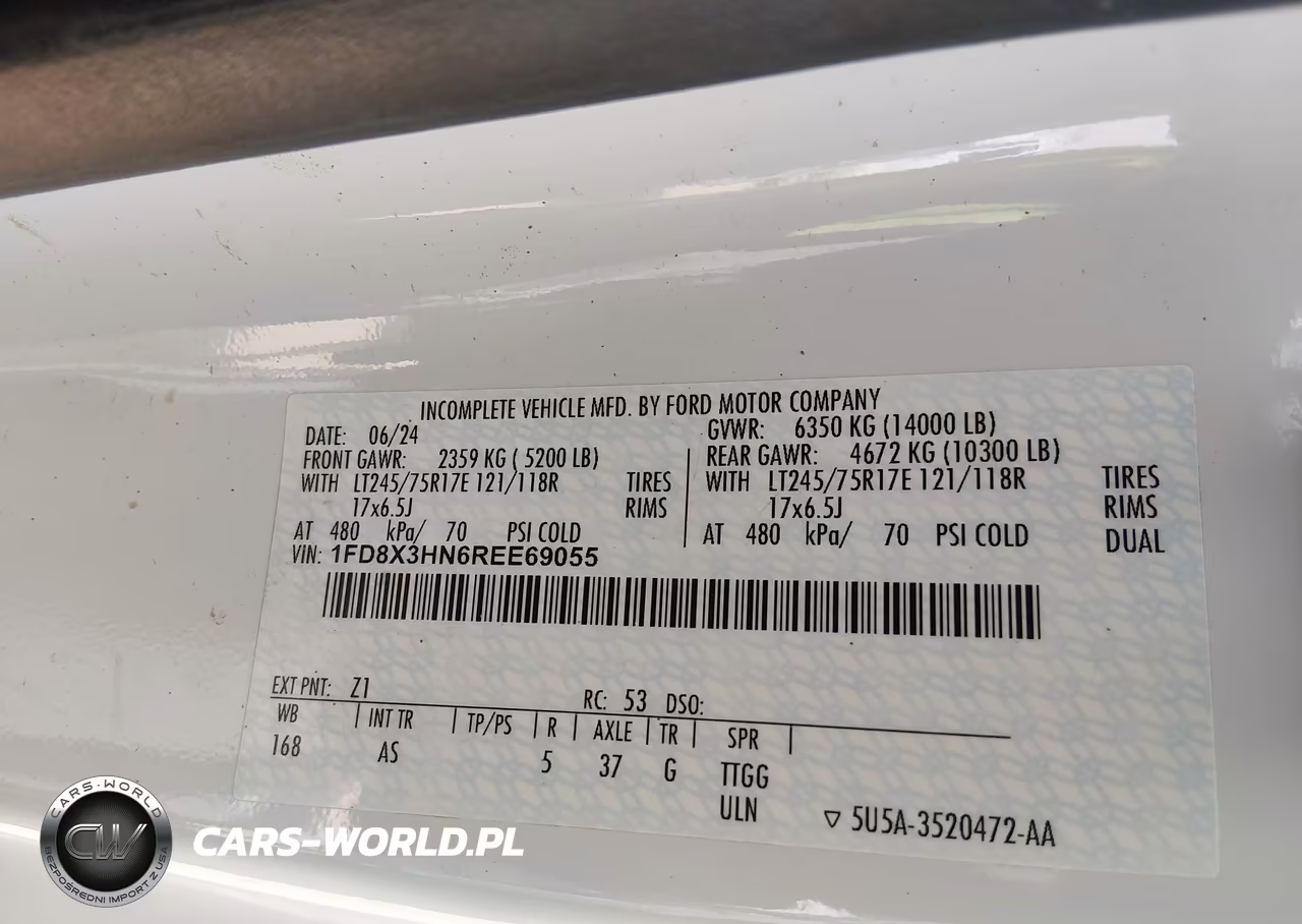 2024 Ford F-350 Chassis Lariat-Xl-Xlt VIN:1FD8X3HN6REE69055 - 9
