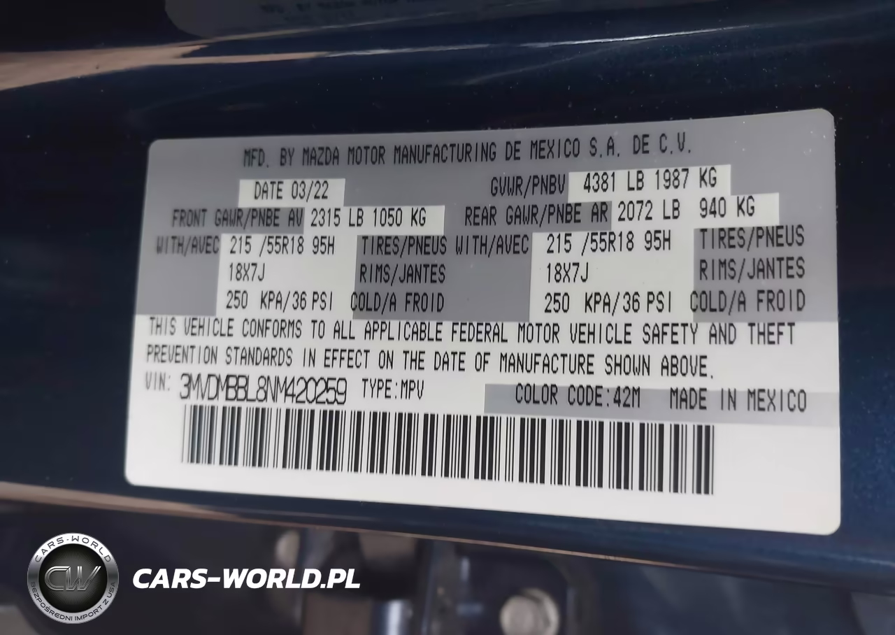2022 Mazda Cx-30 Select VIN:3MVDMBBL8NM420259 - 9