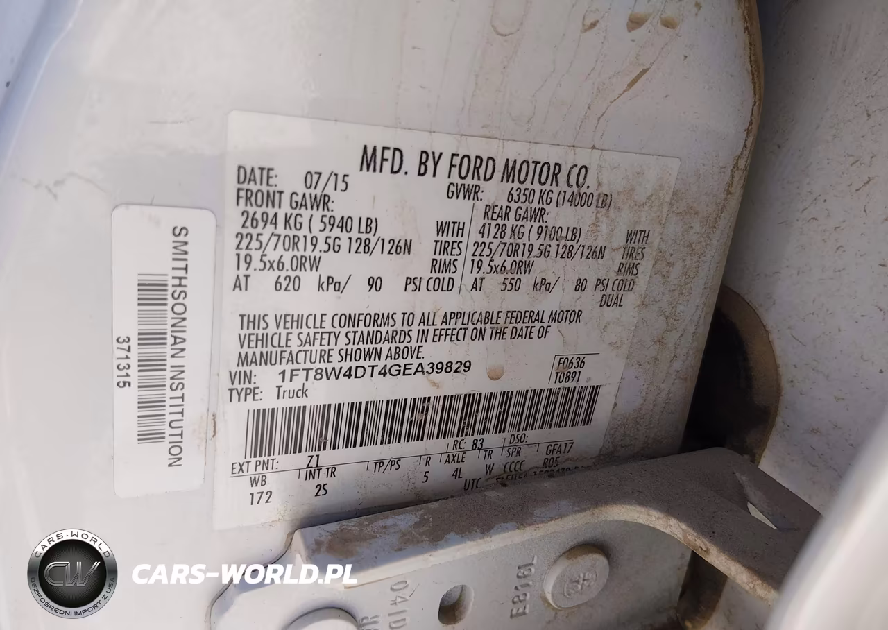2016 Ford F-450 VIN:1FT8W4DT4GEA39829 - 9