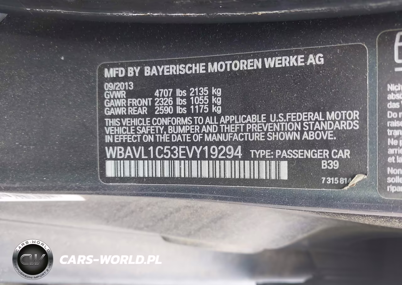 2014 BMW X1 xDrive28I VIN:WBAVL1C53EVY19294 - 9