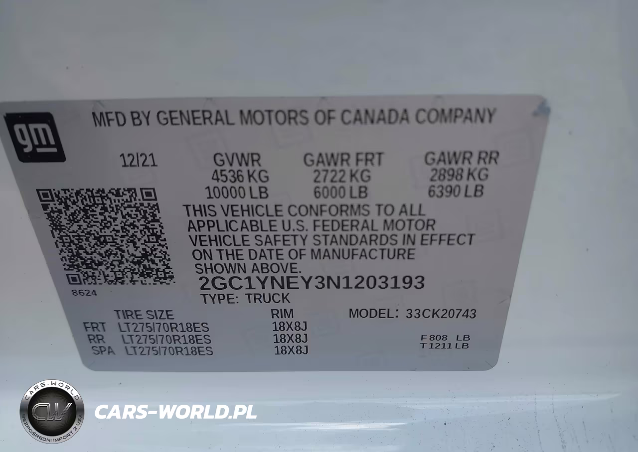 2022 Chevrolet Silverado 2500Hd 4Wd Standard Bed Lt VIN:2GC1YNEY3N1203193 - 9