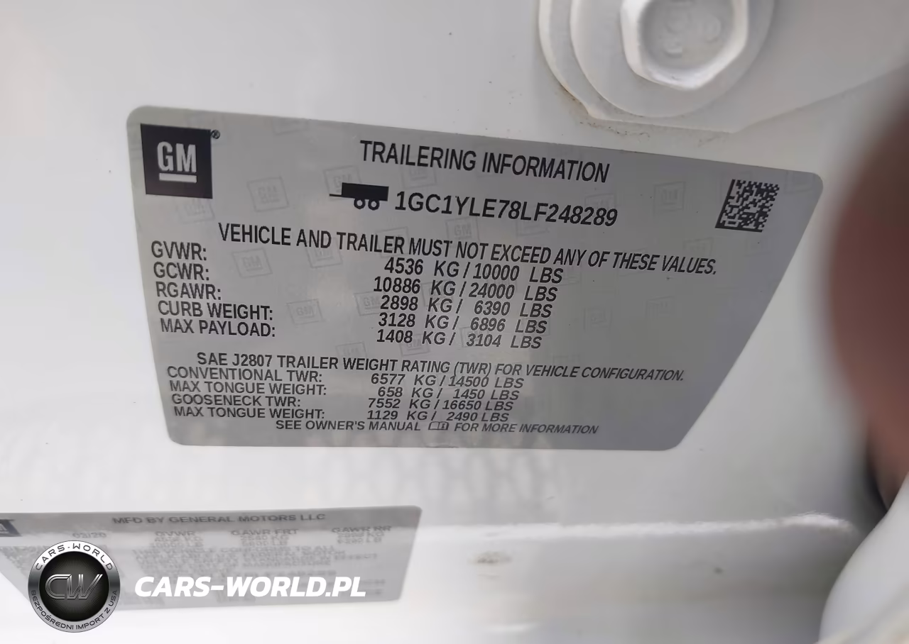 2020 Chevrolet Silverado 2500Hd 4Wd Standard Bed Wt VIN:1GC1YLE78LF248289 - 9
