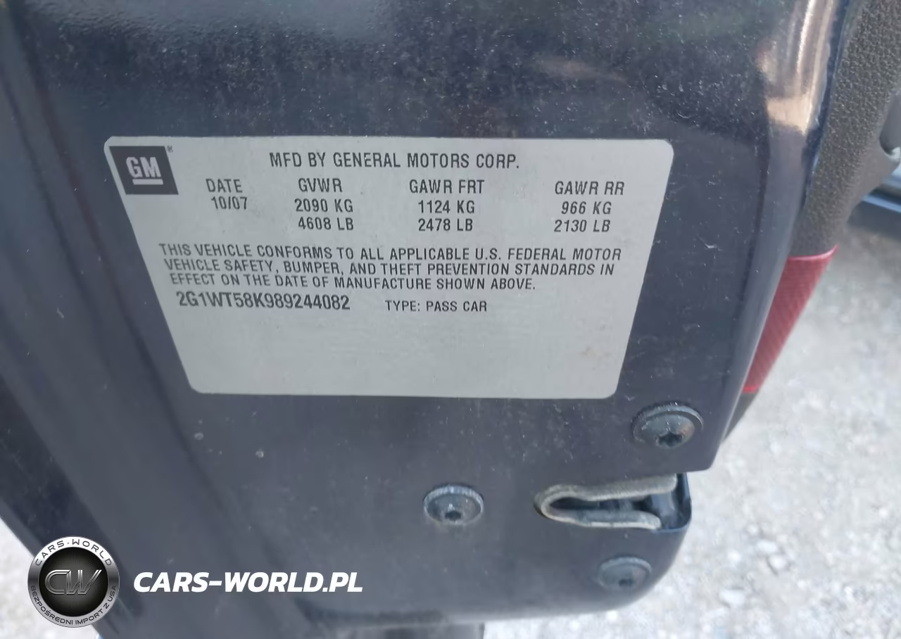 2008 Chevrolet Impala Lt VIN:2G1WT58K989244082 - 9