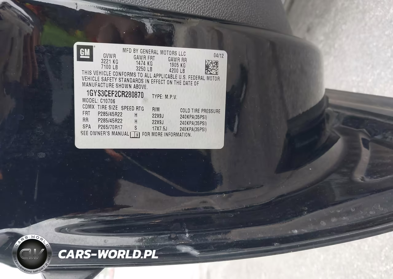 2012 Cadillac Escalade Premium VIN:1GYS3CEF2CR280870 - 9