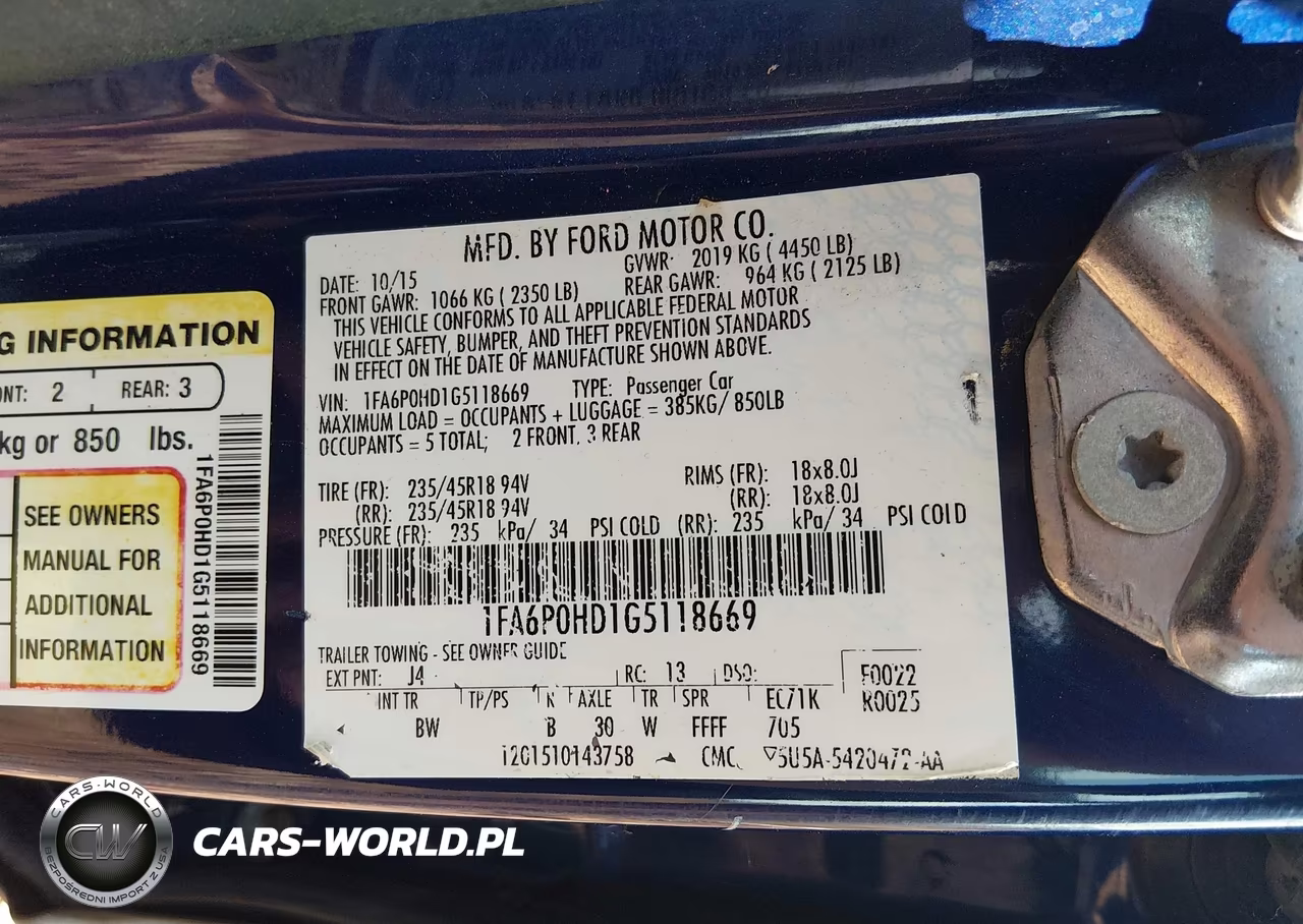 2016 Ford Fusion Se VIN:1FA6P0HD1G5118669 - 9