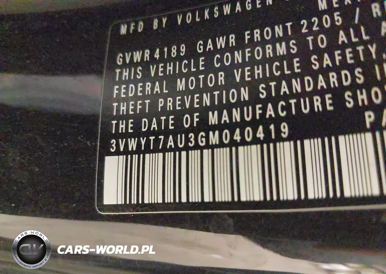 2016 Volkswagen Golf Gti S 2-Door VIN:3VWYT7AU3GM040419 - 9