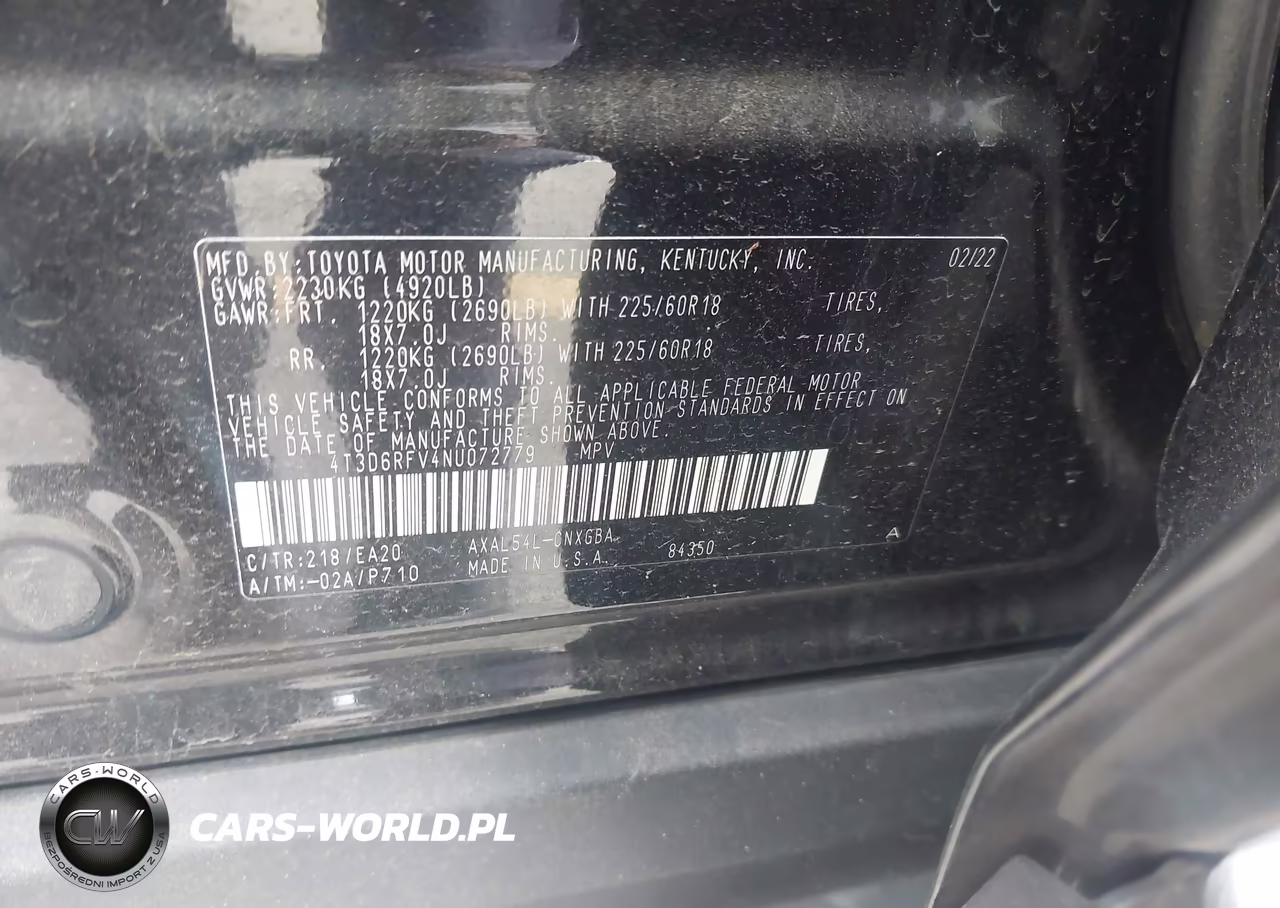 2022 Toyota Rav4 Hybrid Limited VIN:4T3D6RFV4NU072779 - 9