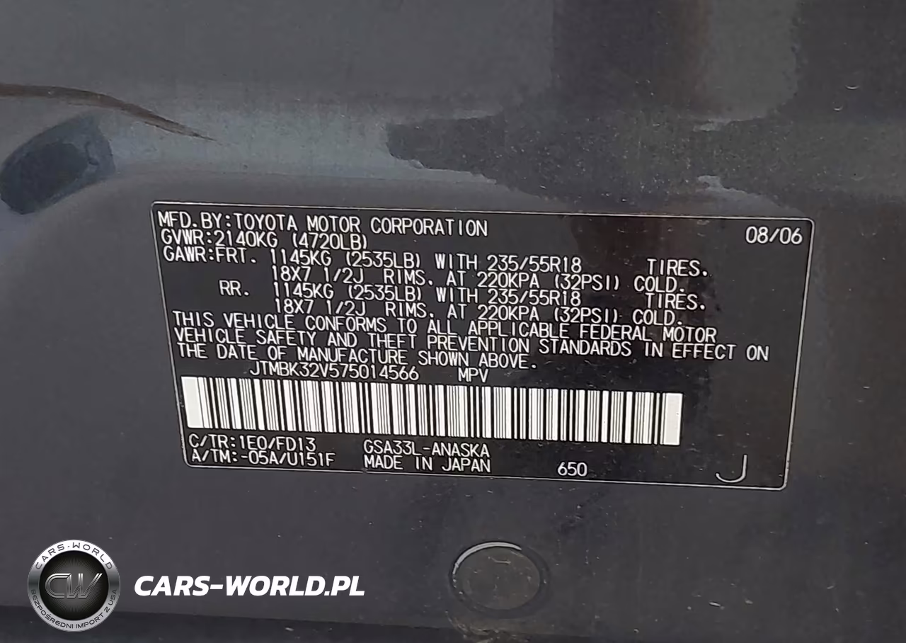 2007 Toyota Rav4 Sport VIN:JTMBK32V575014566 - 9