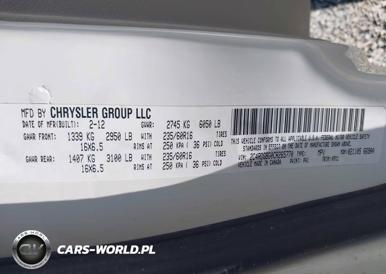 2012 Dodge Grand Caravan Se-Avp VIN:2C4RDGBG0CR265770 - 9