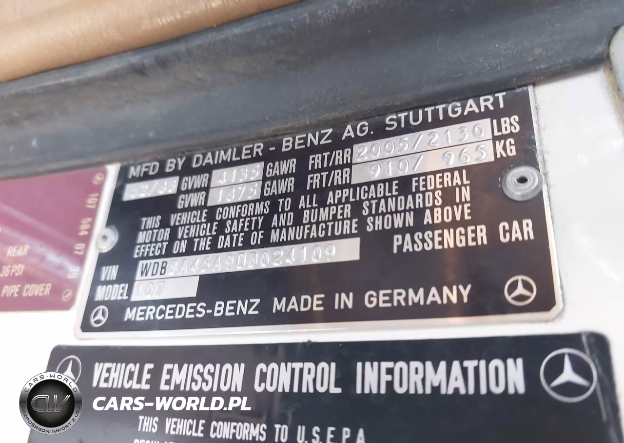 1983 Mercedes-Benz 380 Sl VIN:WDBBA45A9DB024109 - 9