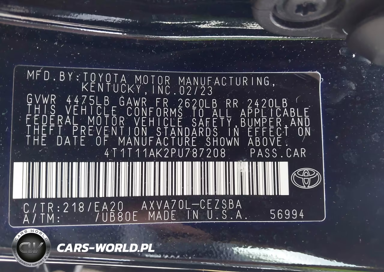 2023 Toyota Camry Se VIN:4T1T11AK2PU787208 - 9