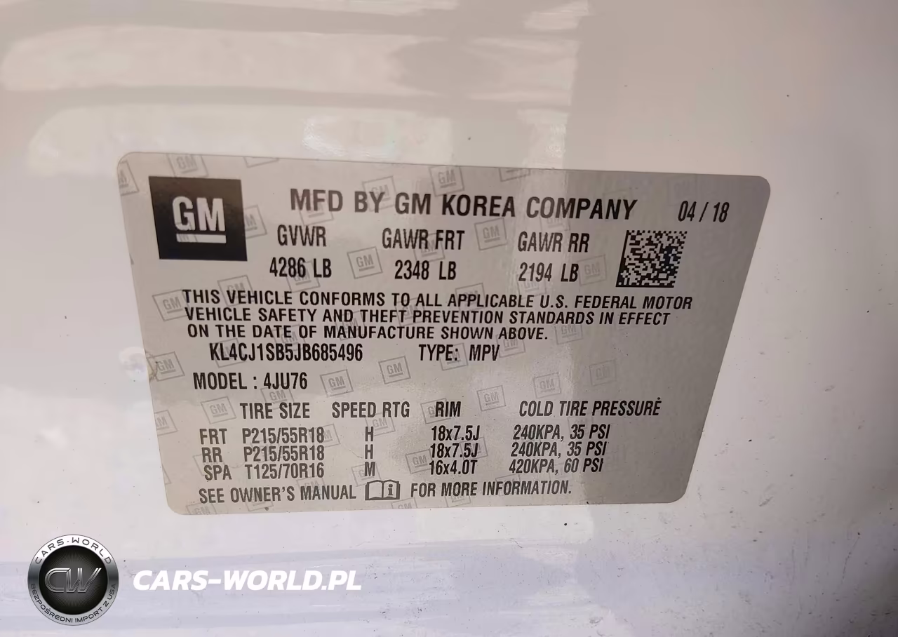 2018 Buick Encore Sport Touring VIN:KL4CJ1SB5JB685496 - 9