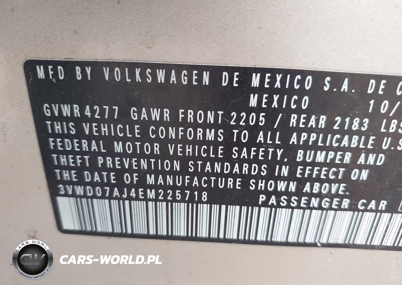 2014 Volkswagen Jetta 1.8T Se VIN:3VWD07AJ4EM225718 - 9