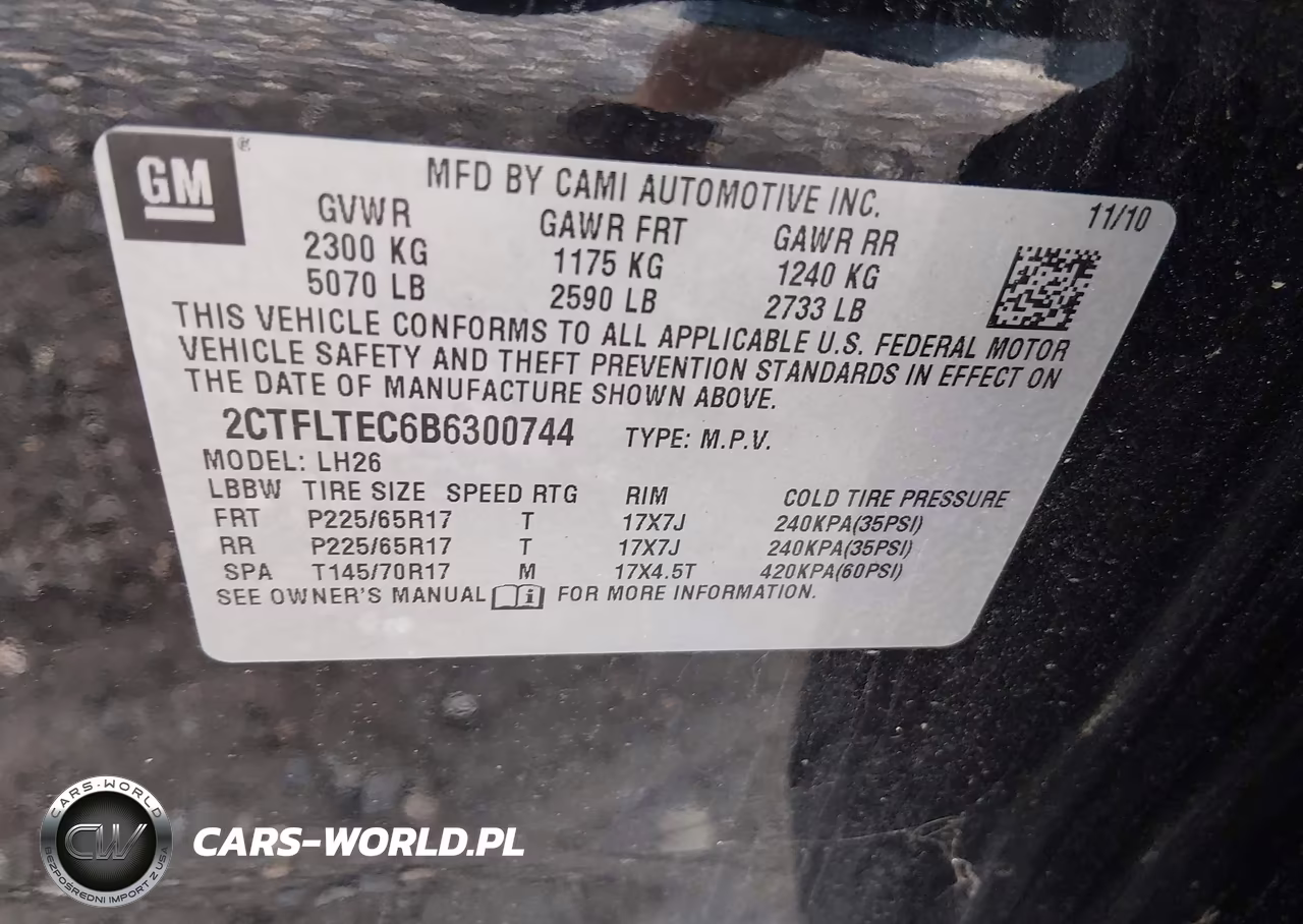 2011 GMC Terrain Sle-2 VIN:2CTFLTEC6B6300744 - 9