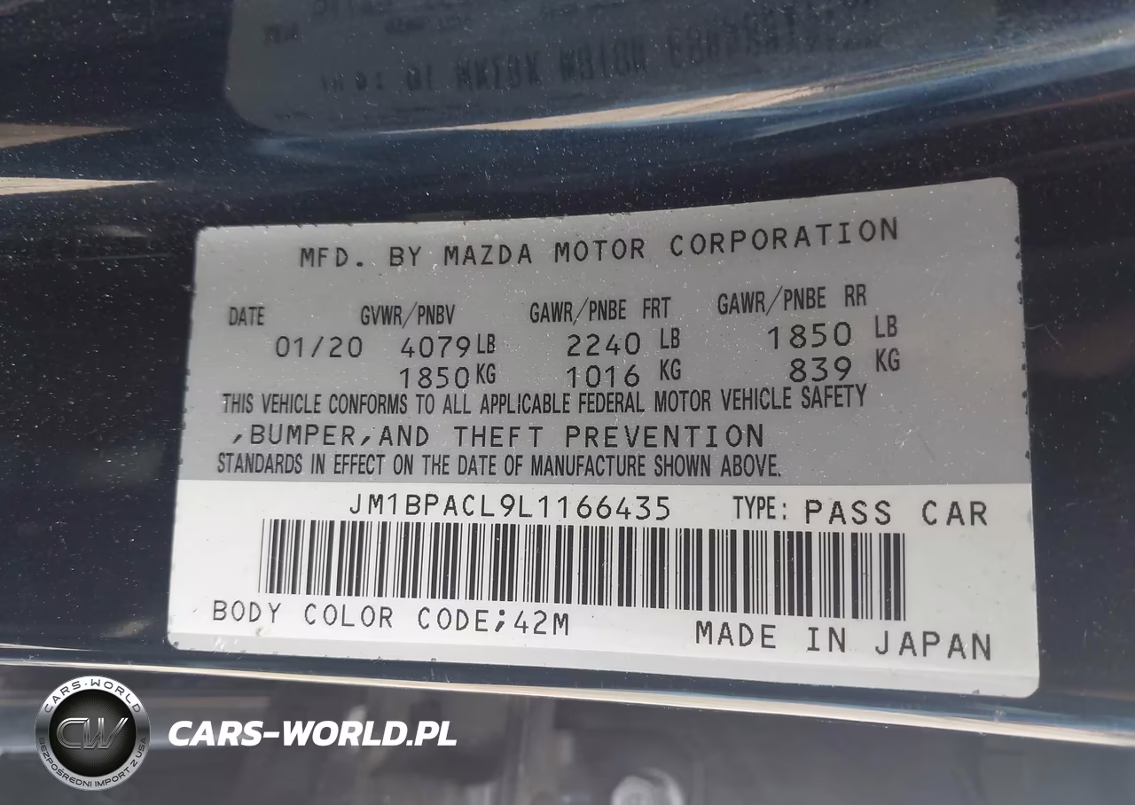 2020 Mazda Mazda3 Select Package VIN:JM1BPACL9L1166435 - 9