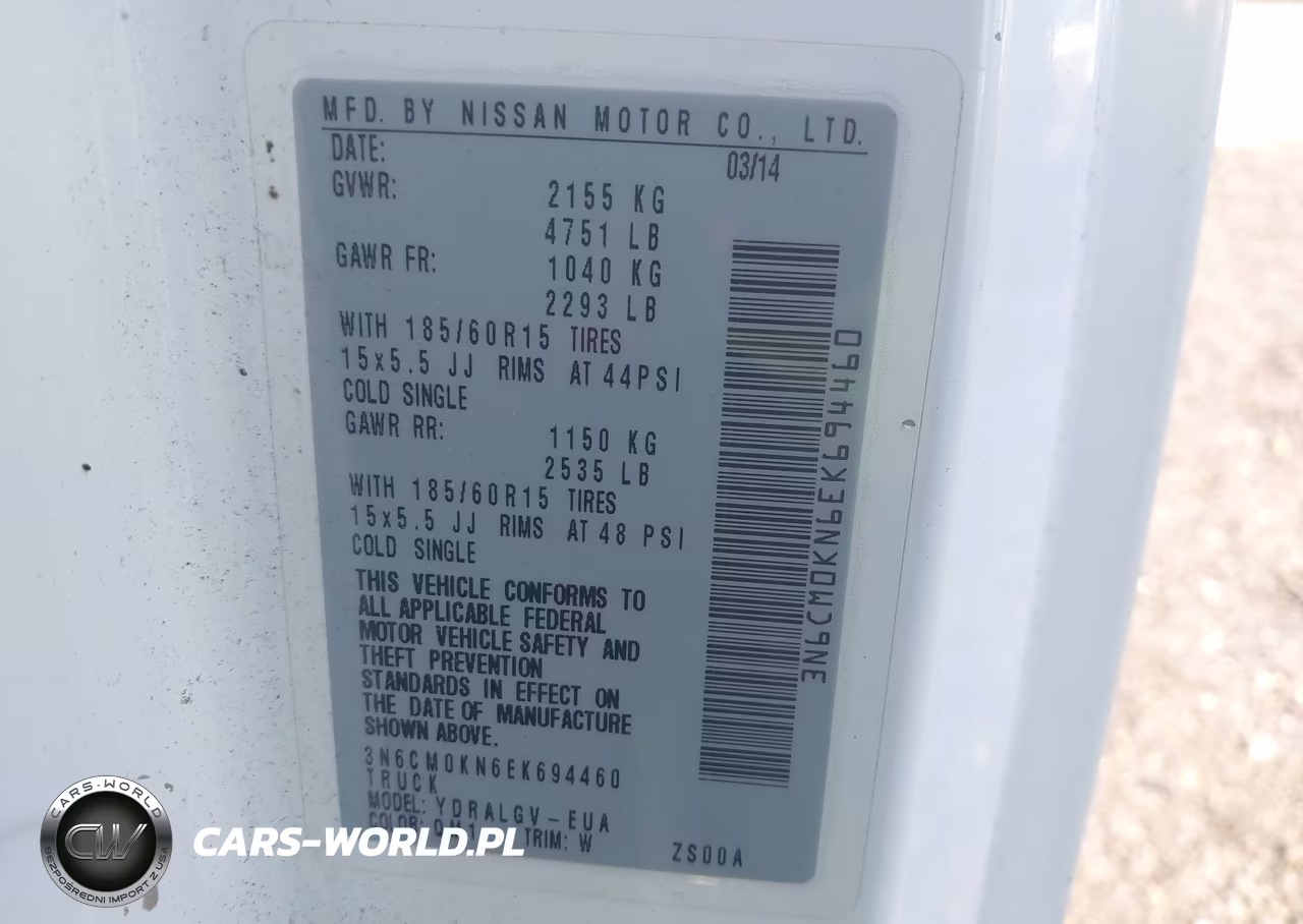 2014 Nissan Nv200 Sv VIN:3N6CM0KN6EK694460 - 9