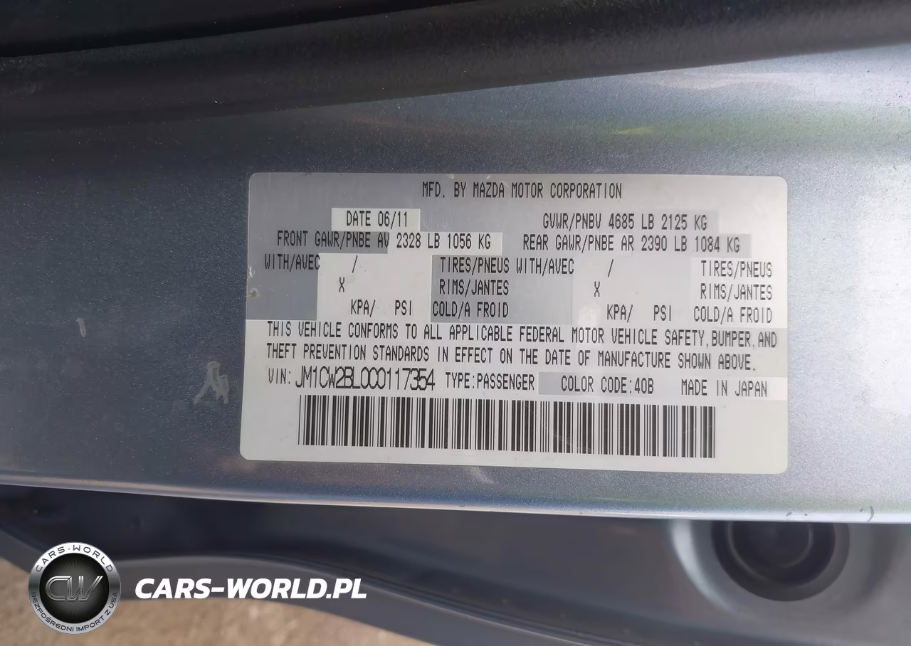 2012 Mazda Mazda5 Sport VIN:JM1CW2BL0C0117354 - 9