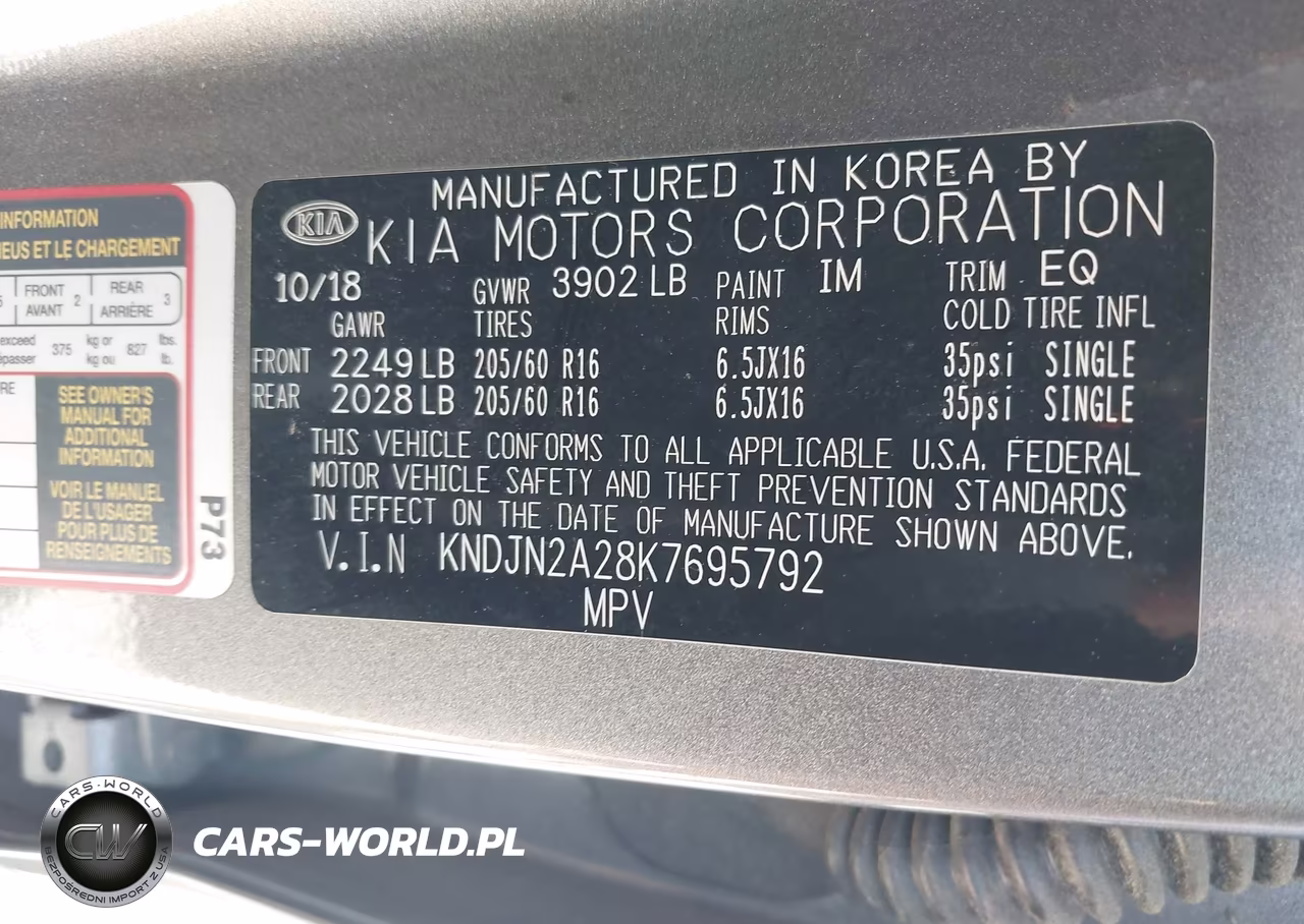 2019 Kia Soul VIN:KNDJN2A28K7695792 - 9