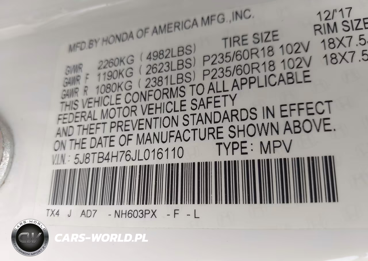 2018 Acura Rdx Advance Package VIN:5J8TB4H76JL016110 - 9