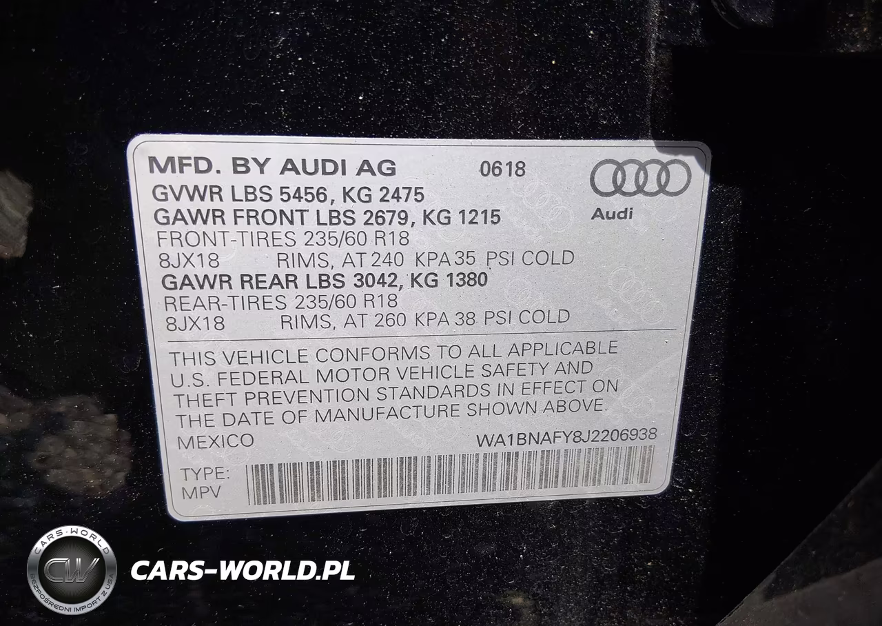 2018 Audi Q5 2.0T Premium-2.0T Tech Premium VIN:WA1BNAFY8J2206938 - 9