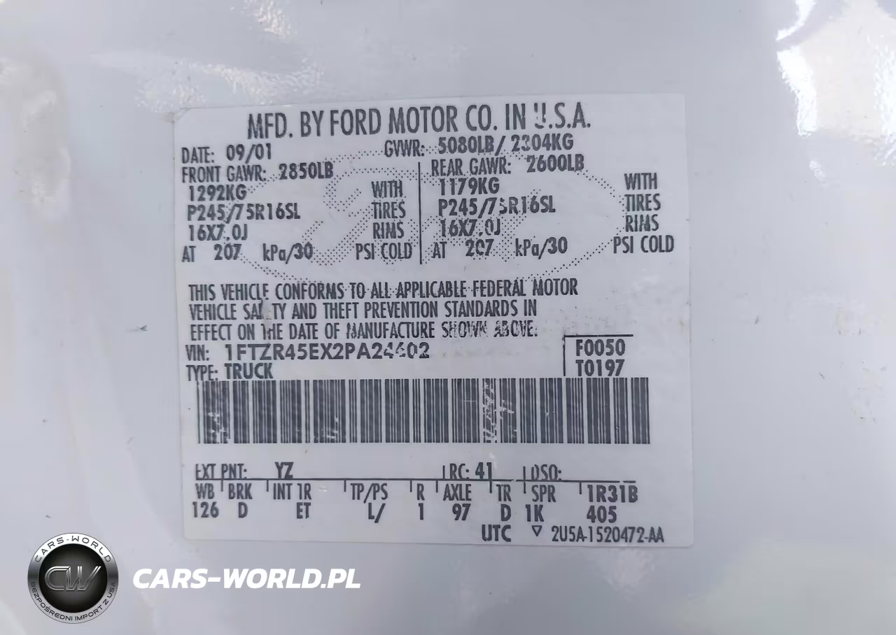 2002 Ford Ranger Edge-Xlt VIN:1FTZR45EX2PA24602 - 9