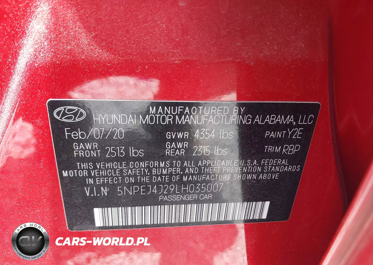 2020 Hyundai Sonata Sel Plus VIN:5NPEJ4J29LH035007 - 9