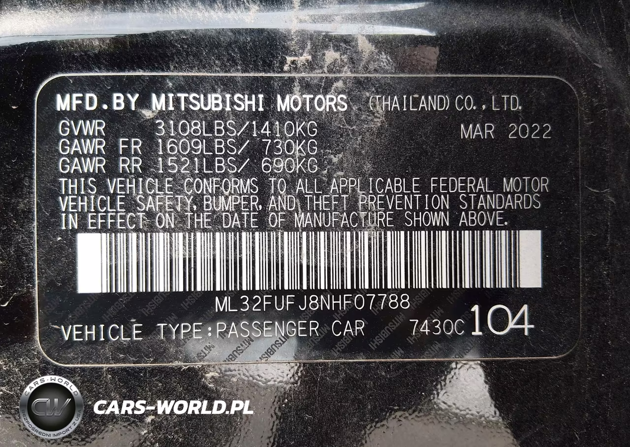 2022 Mitsubishi Mirage G4 Black Edition-Es-Le VIN:ML32FUFJ8NHF07788 - 9
