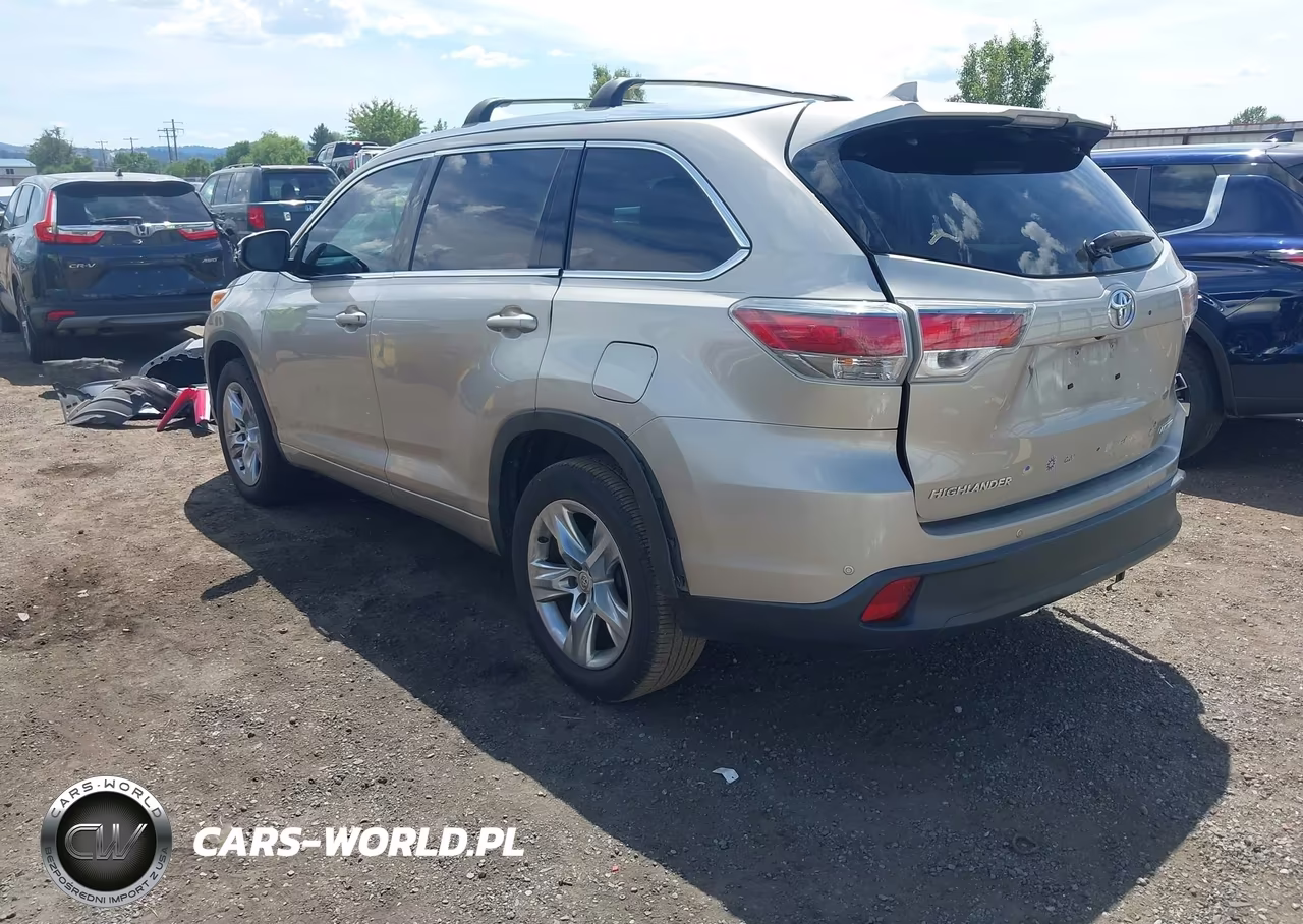 2015 Toyota Highlander Limited V6 VIN:5TDYKRFH6FS116100 - 3