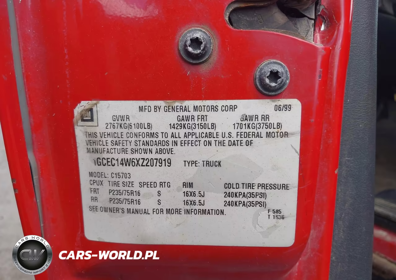 1999 Chevrolet Silverado 1500 VIN:1GCEC14W6XZ207919 - 9