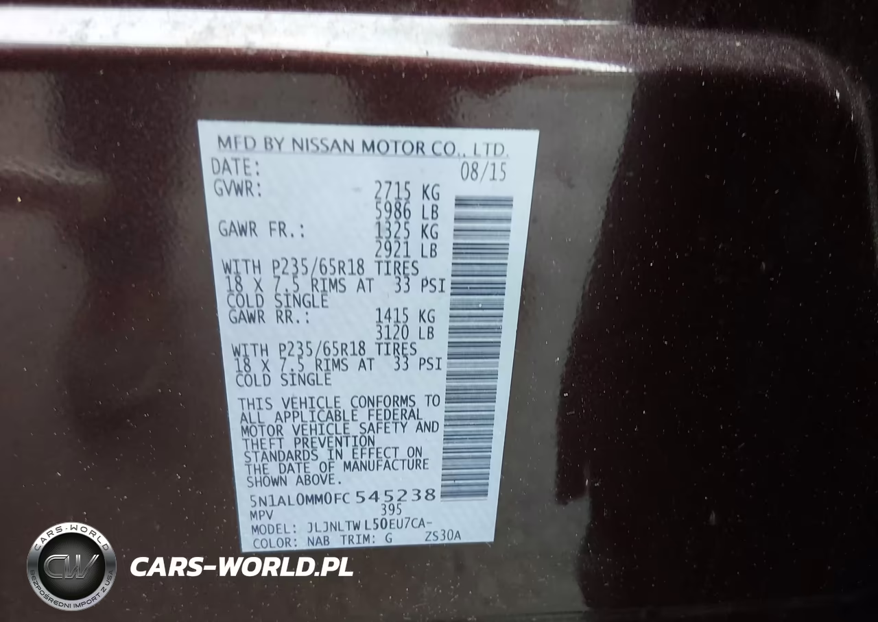 2015 Infiniti Qx60 VIN:5N1AL0MM0FC545238 - 9