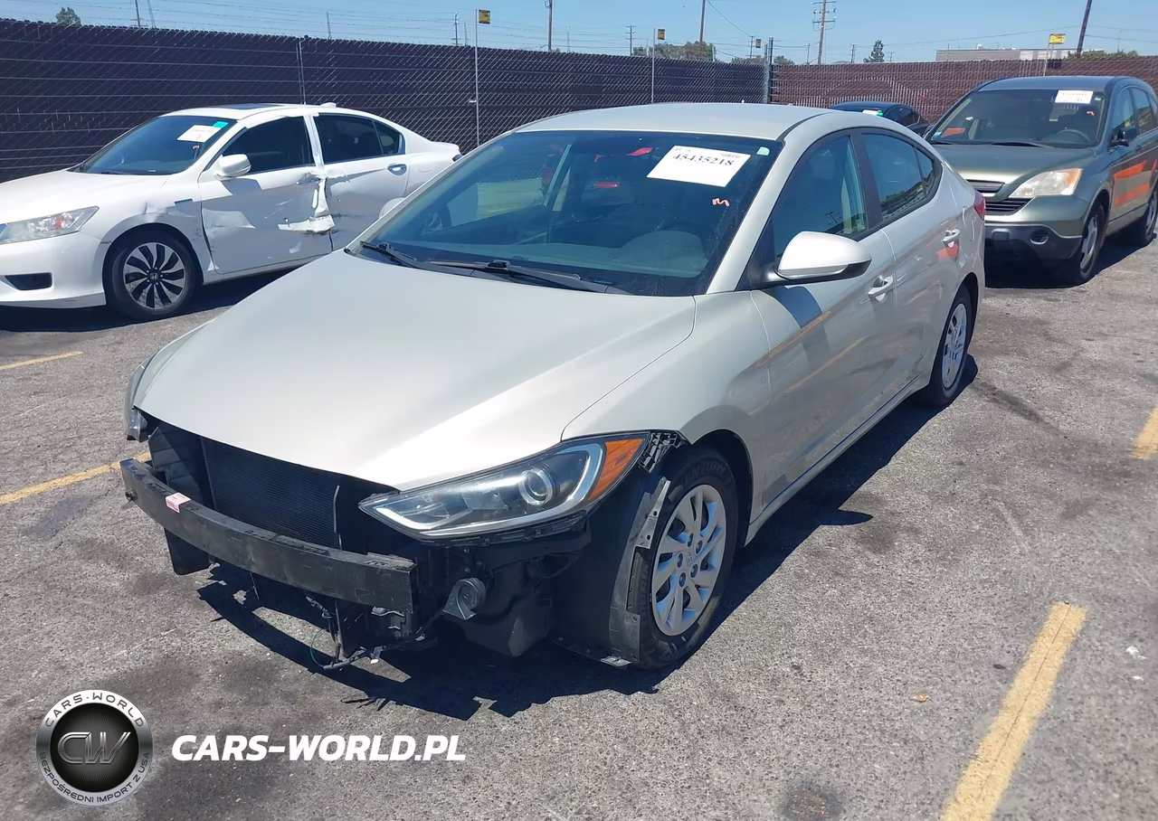 2017 Hyundai Elantra Se VIN:KMHD74LFXHU398595 - 2