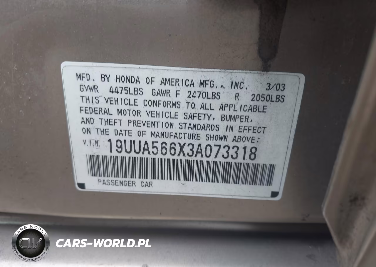 2003 Acura Tl 3.2 VIN:19UUA566X3A073318 - 9