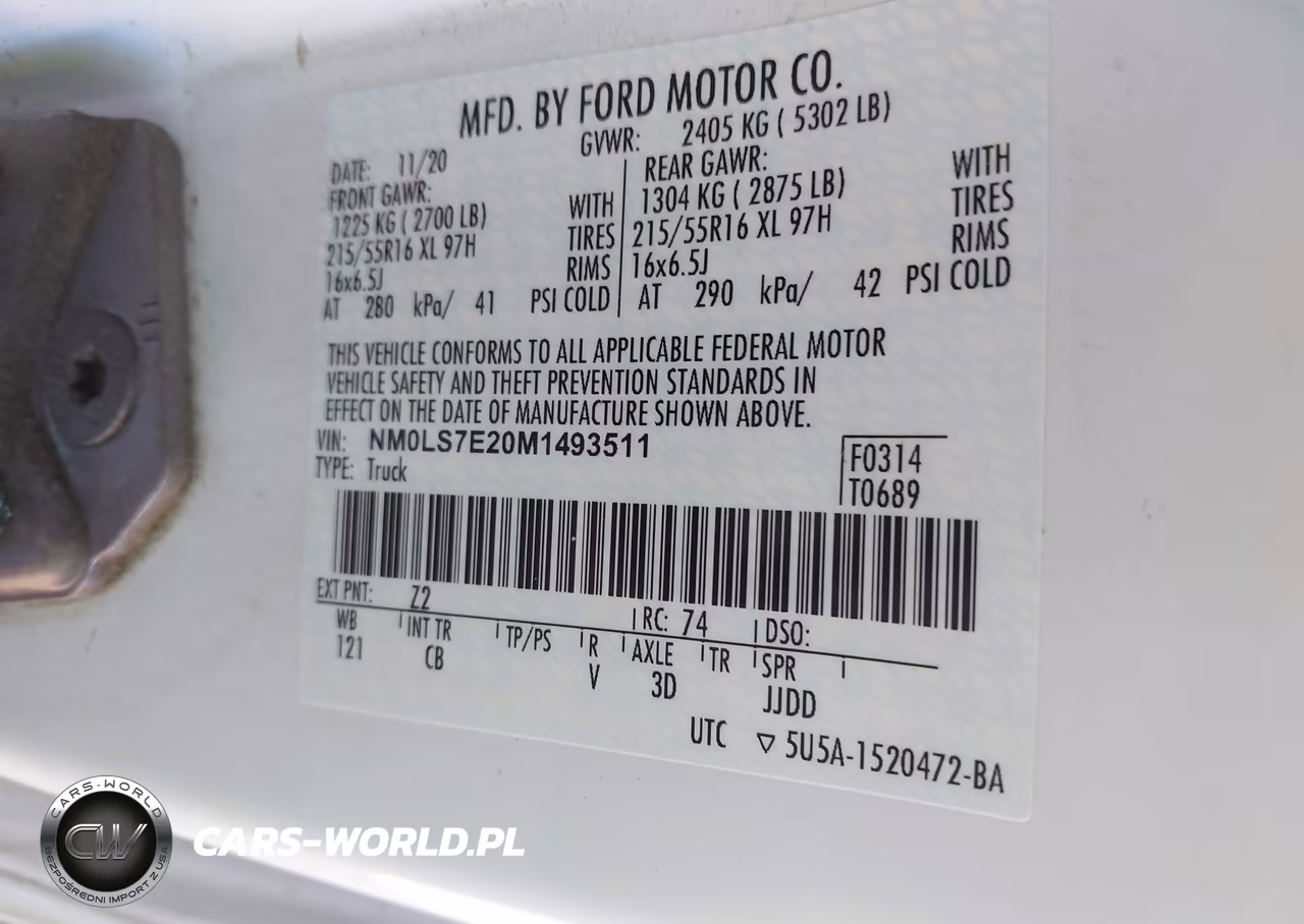 2021 Ford Transit Connect Xl VIN:NM0LS7E20M1493511 - 9