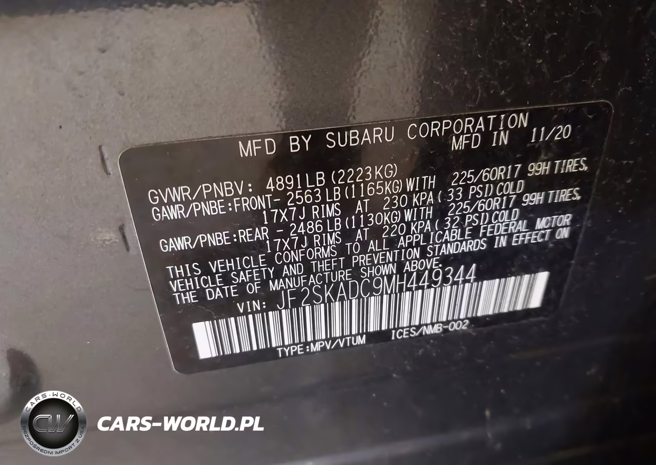 2021 Subaru Forester VIN:JF2SKADC9MH449344 - 9