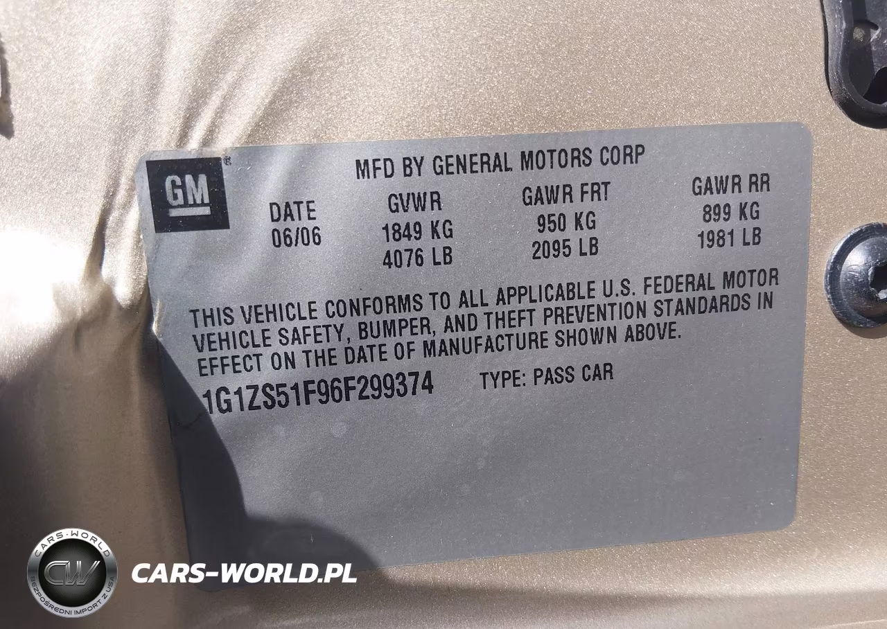 2006 Chevrolet Malibu Ls VIN:1G1ZS51F96F299374 - 9